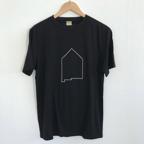 Men Tshirt Bamboo Cotton NM Home Black